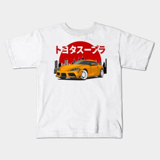 Orange Toyota Supra mk5 (A90) 2019-2023 Kids T-Shirt